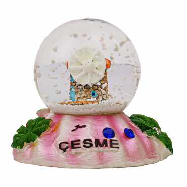 Çeşme Themed Polyester Snow Globe 45 mm - 4