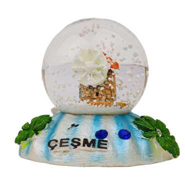 Çeşme Themed Polyester Snow Globe 45 mm - 5