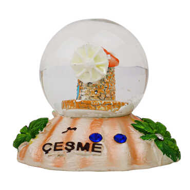 Çeşme Themed Polyester Snow Globe 45 mm - 6