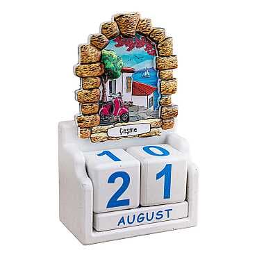 Çeşme Temalı UV BASKILI POLYESTER MASA TAKVİMİ - 6