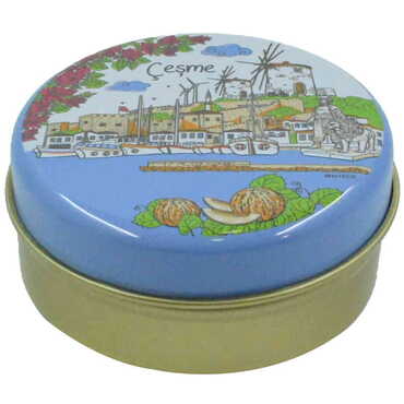 Cesme Themed Custom Print Metal Tin Soap Box - Thumbnail