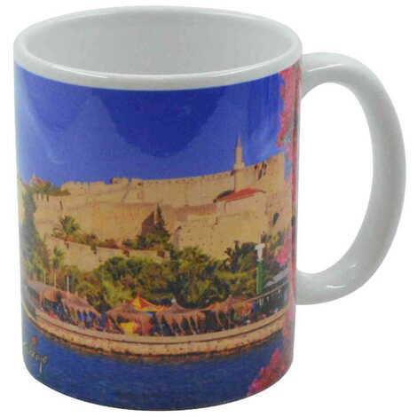 Cesme Themed Customised Porcelain Souvenir Travel Mug 80x95 mm