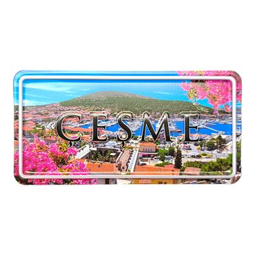 Cesme Themed Embossed Pvc Oppression Fridge Magnet - Thumbnail