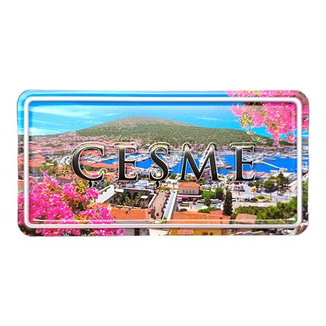 Cesme Themed Embossed Pvc Oppression Fridge Magnet