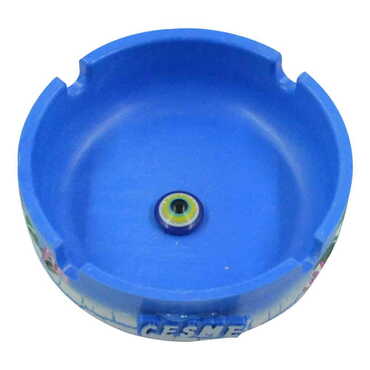 Cesme Themed Marine Themed Polyester Ashtray - Thumbnail