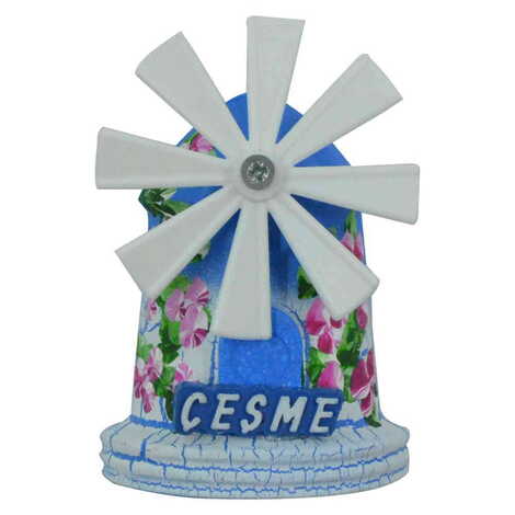 Cesme Themed Marine Themed Windmill Travel Fridge Magnet