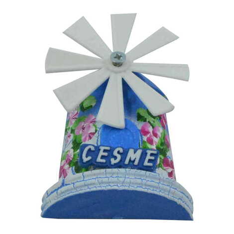 Cesme Themed Marine Themed Windmill Travel Fridge Magnet