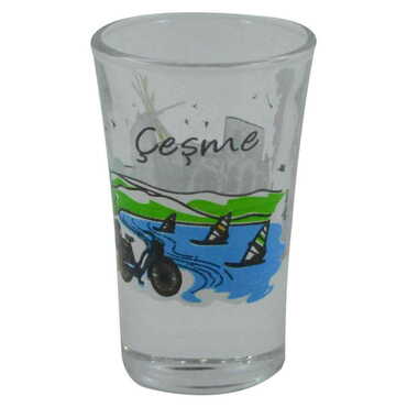 Myros - Cesme Themed Shot Glass Set of 2 Pcs