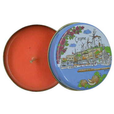 Myros - Cesme Themed Tin Boxed Candle 73x35 mm