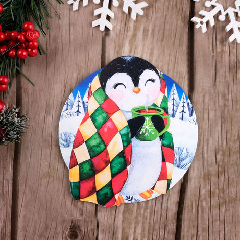 Chill Penguin Wooden Coaster - 1