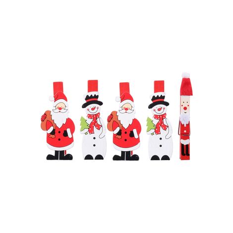 Christmas Themed Christmas Themed Set of Four Pegs - 9