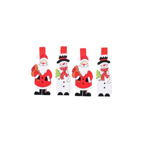 Christmas Themed Christmas Themed Set of Four Pegs - 10