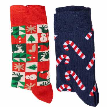 Christmas Themed Colorful Socks - 2