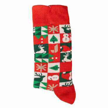 Christmas Themed Colorful Socks - 4