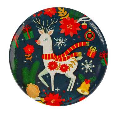 Christmas Themed Customised Metal Tin Coaster 90 mm - 11