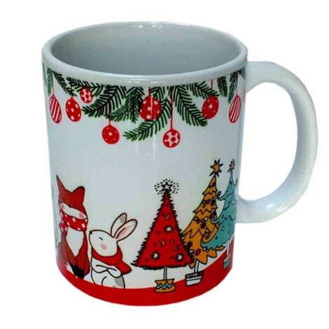 Christmas Themed Customised Porcelain Souvenir Travel Mug 80x95 mm - 6