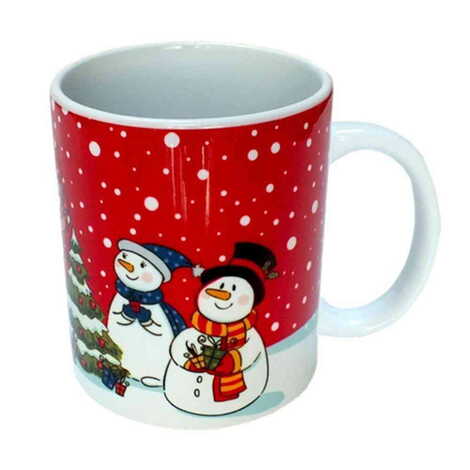 Christmas Themed Customised Porcelain Souvenir Travel Mug 80x95 mm - 1