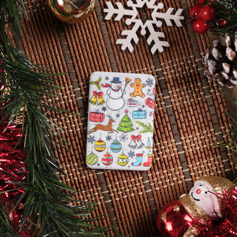 Christmas Themed Customised UV Printed Plastic Base Rectangle Fridge Magnet 80x50 mm - 6