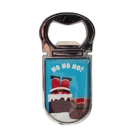Christmas Themed Customizable Metal Magnetic Bottle Opener 40x95 mm - 5