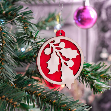 Christmas Themed Five Christmas Tree Ornament - 3