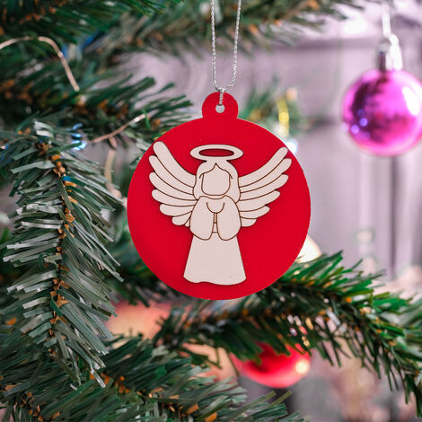 Christmas Themed Five Christmas Tree Ornament - 5