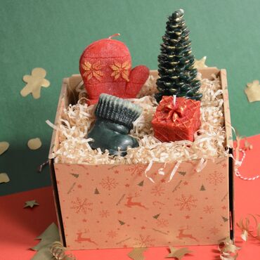 Myros - Christmas Themed Giant Candle Set