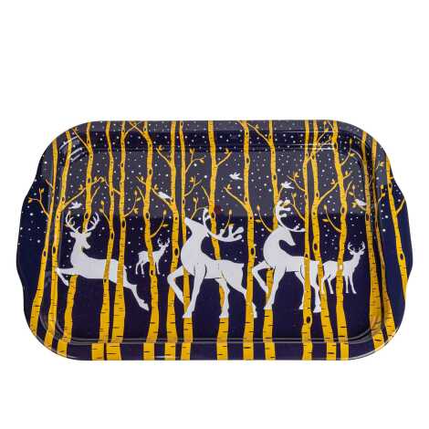 Christmas Themed Large Rectangular Metal Tray 295x225 Cm - 2