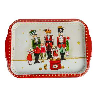 Christmas Themed Large Rectangular Metal Tray 295x225 Cm - 5