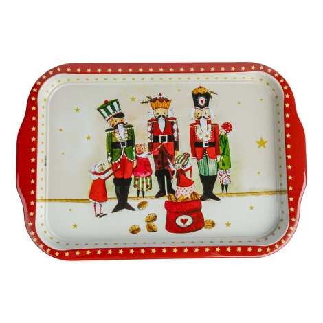 Christmas Themed Large Rectangular Metal Tray 295x225 Cm - 5