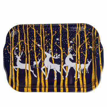 Christmas Themed Large Rectangular Metal Tray 295x225 Cm - 7