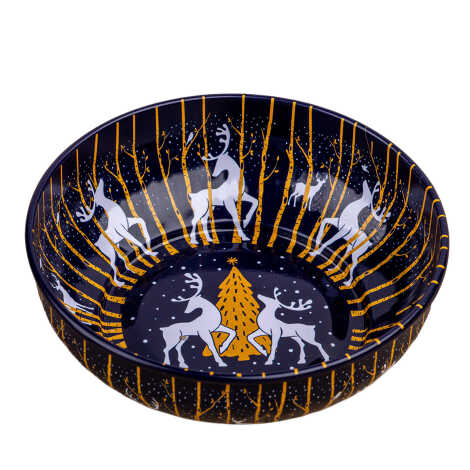 Christmas Themed Metal Bowl 115 mm - 4