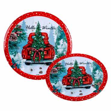 Christmas Themed Metal Trivet - 1