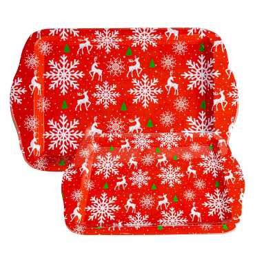 Christmas Themed Mini Tray Double Sided Printed - Myros