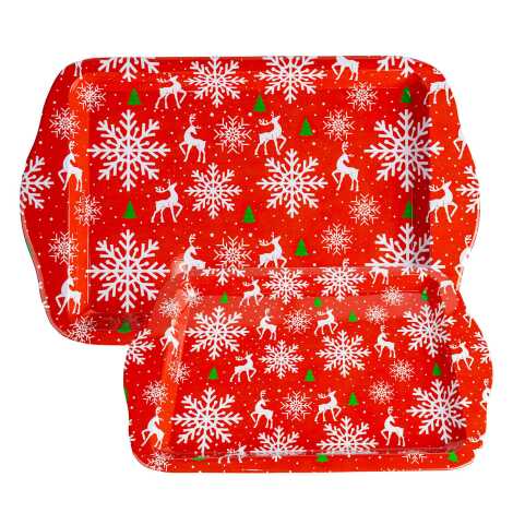Christmas Themed Mini Tray Double Sided Printed - 1
