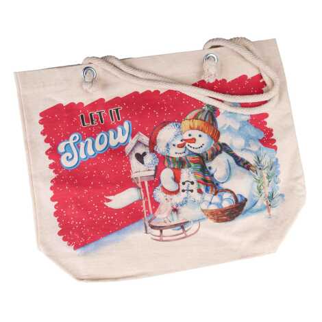 Christmas Themed Myros Large Accordion Makeup Bag 160x270x80 mm - 2
