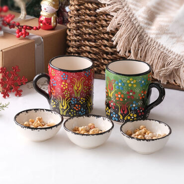 Myros - Christmas Themed New Year's Special Cup-Bowl Set