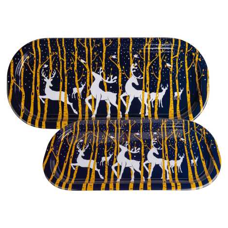 Christmas Themed Oval Tray 35x16 cm - 5