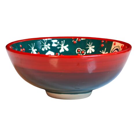 Christmas Themed Set of 2 Embossed Bowls 8 cm in Gift Box - 3