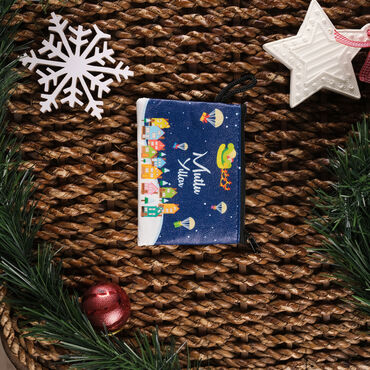 Christmas Themed Turkish Woven Wallet 113x80x8 mm - 2