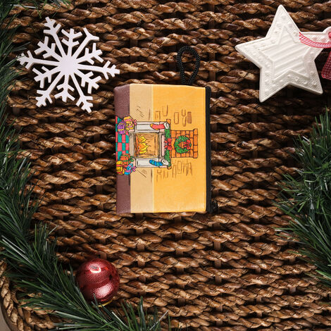 Christmas Themed Turkish Woven Wallet 113x80x8 mm - 4