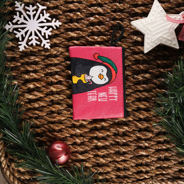 Christmas Themed Turkish Woven Wallet 113x80x8 mm - 5