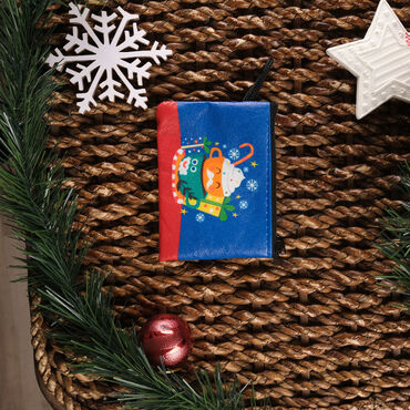 Christmas Themed Turkish Woven Wallet 113x80x8 mm - 7