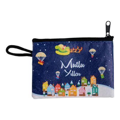 Christmas Themed Turkish Woven Wallet 113x80x8 mm - 15
