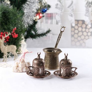 Myros - Christmas Themed Zamak Coffee Enjoyment Set