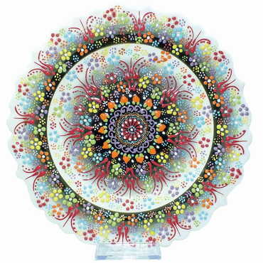 Turkish Ceramic Relief Plate 25 Cm - 6