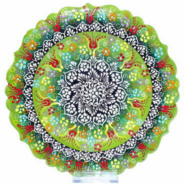 Toptan 25 Cm Kabartma Tabak - Myros