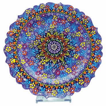 Turkish Ceramic Relief Plate 30 Cm - 5