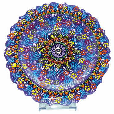 Toptan 30 Cm Kabartma Tabak - Myros
