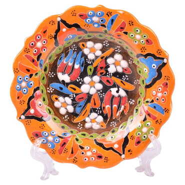 Turkish Ceramic Relief Plate 12 Cm