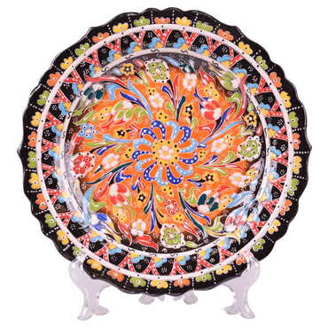 Myros - Turkish Ceramic Relief Plate 40 Cm